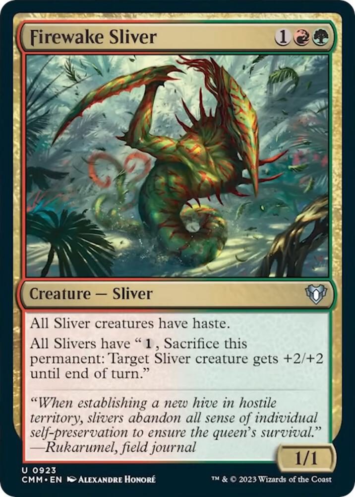 Firewake Sliver (923) [Commander Masters]