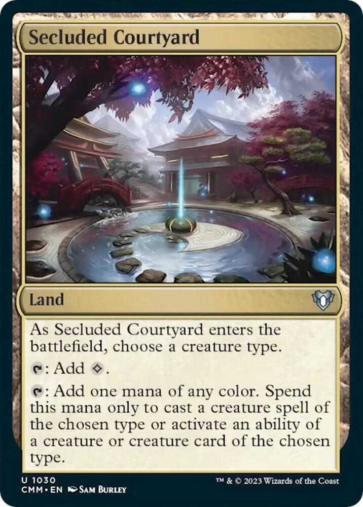 Secluded Courtyard (1030) [Commander Masters]