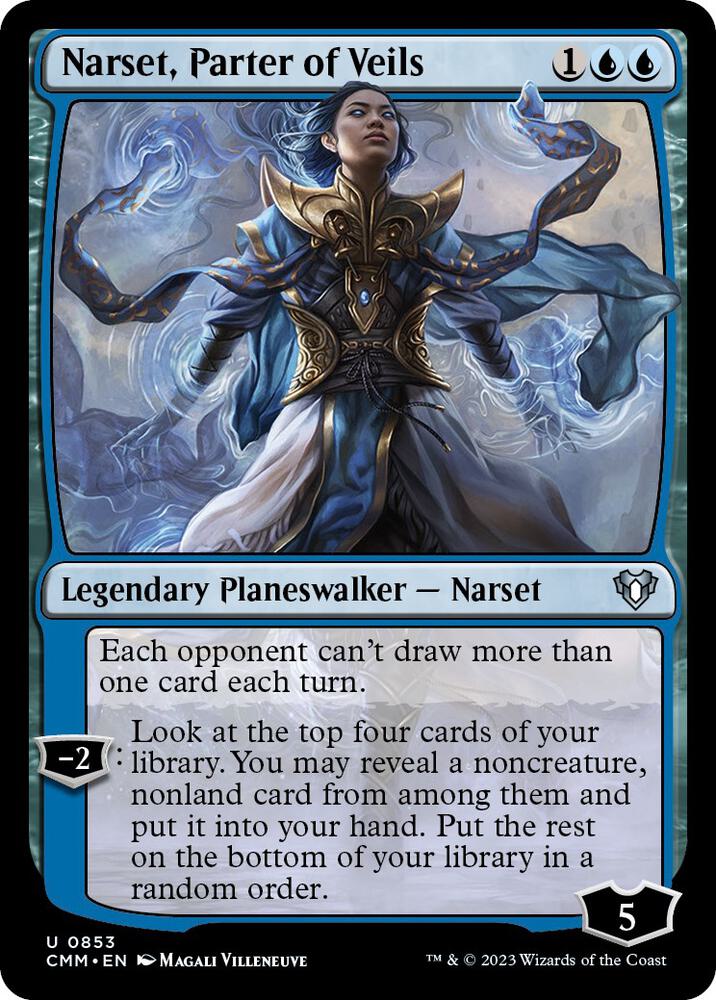 Narset, Parter of Veils (853) [Commander Masters]