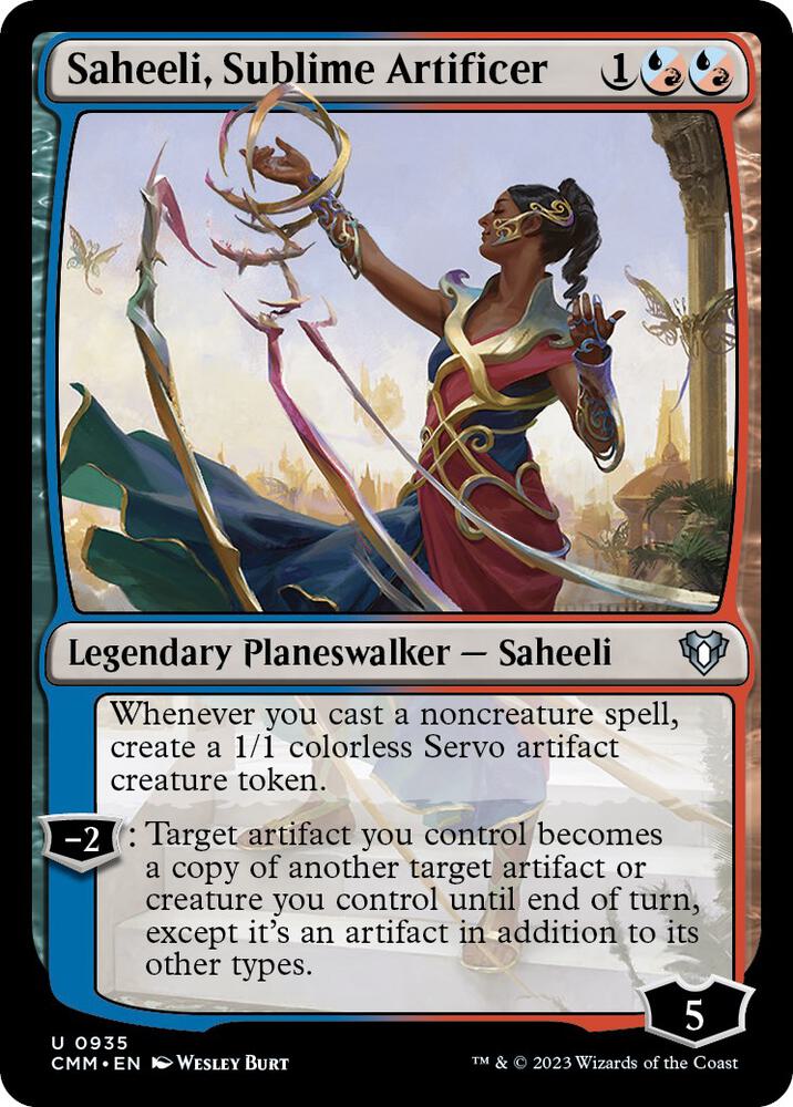 Saheeli, Sublime Artificer (935) [Commander Masters]