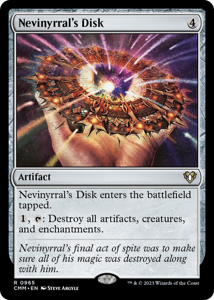 Nevinyrral's Disk (965) [Commander Masters]