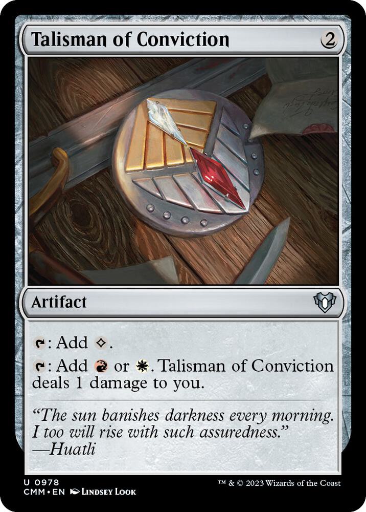 Talisman of Conviction (978) [Commander Masters]