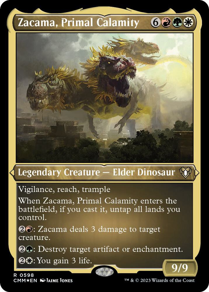 Zacama, Primal Calamity (Foil Etched) (598) [Commander Masters]