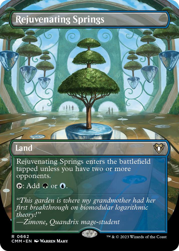 Rejuvenating Springs (Borderless) (662) [Commander Masters] [Borderless]