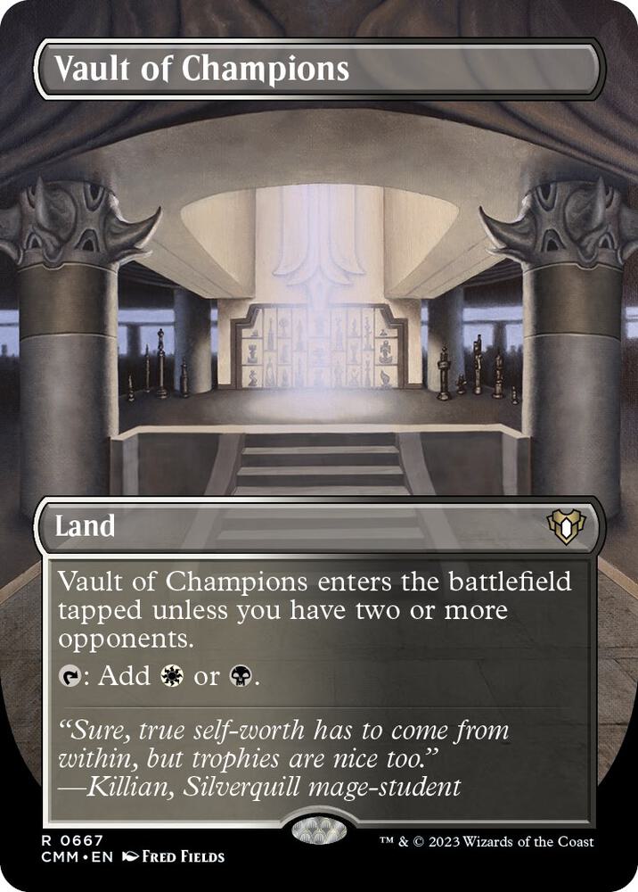 Vault of Champions (Borderless) (667) [Commander Masters] [Borderless]