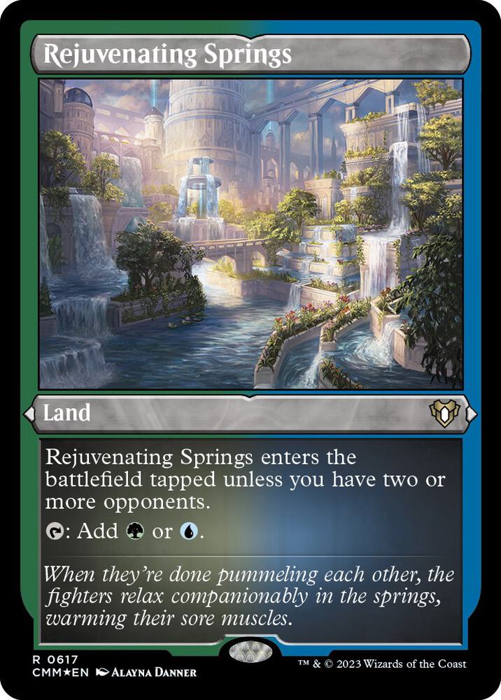 Rejuvenating Springs (Foil Etched) (617) [Commander Masters]