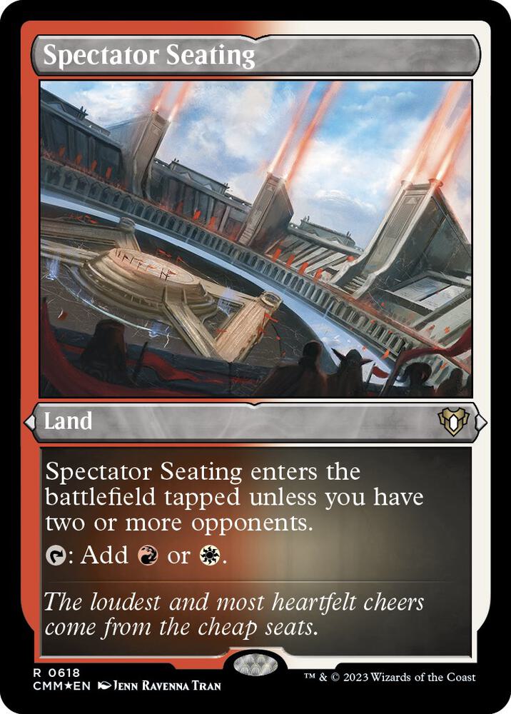 Spectator Seating (Foil Etched) (618) [Commander Masters]