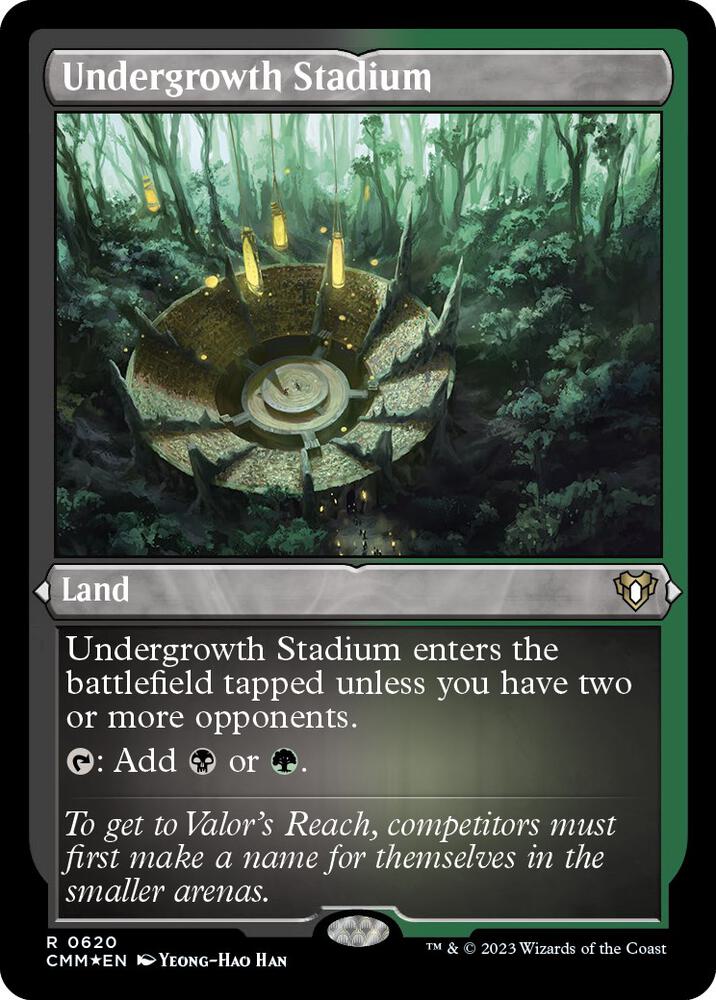 Undergrowth Stadium (Foil Etched) (620) [Commander Masters]