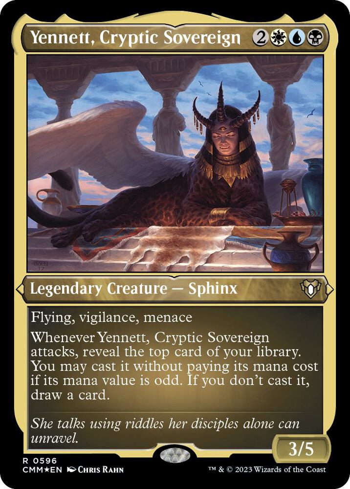 Yennett, Cryptic Sovereign (Foil Etched) (596) [Commander Masters]