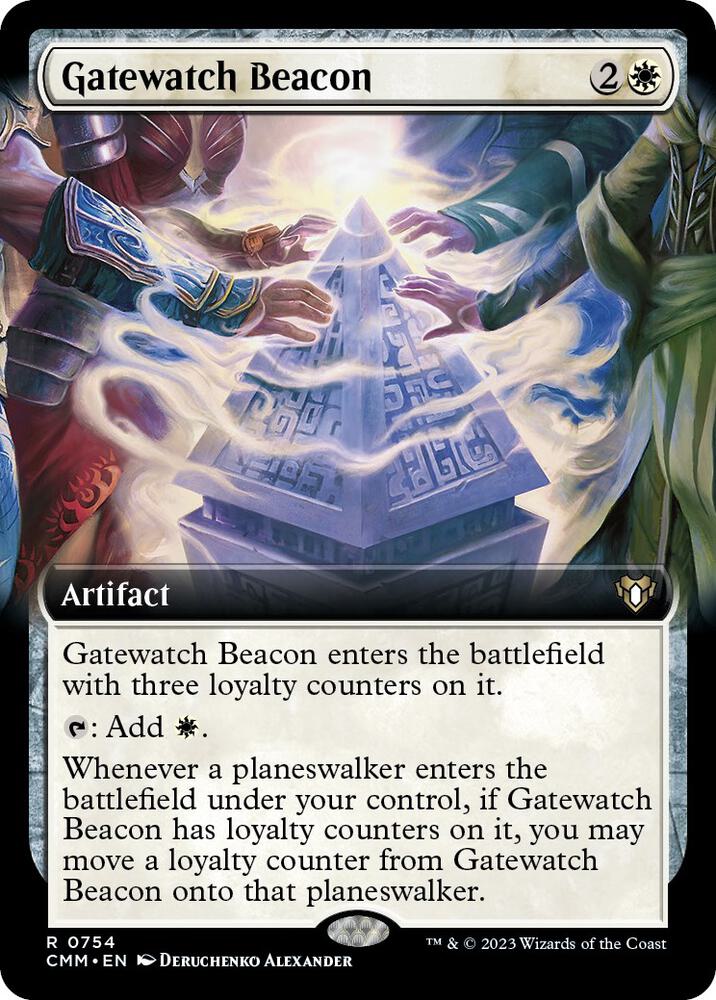 Gatewatch Beacon (Extended Art) (754) [Commander Masters] [Extended Art]