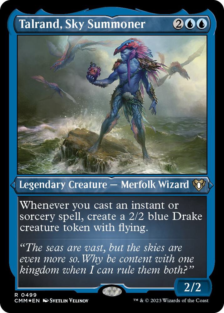 Talrand, Sky Summoner (Foil Etched) (499) [Commander Masters]