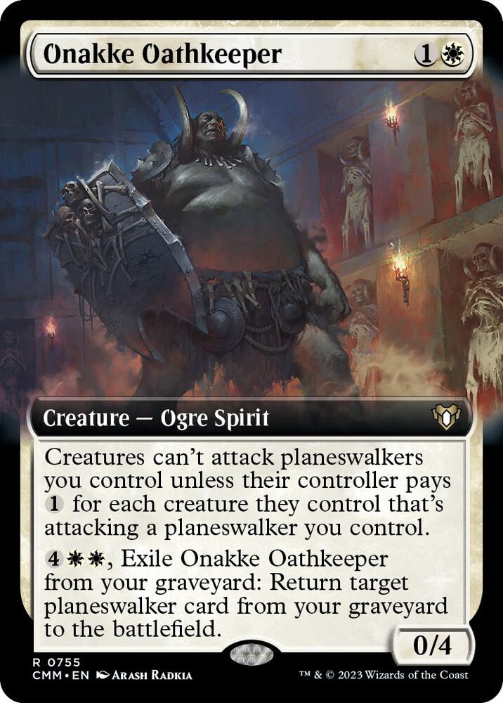 Onakke Oathkeeper (Extended Art) (755) [Commander Masters] [Extended Art]