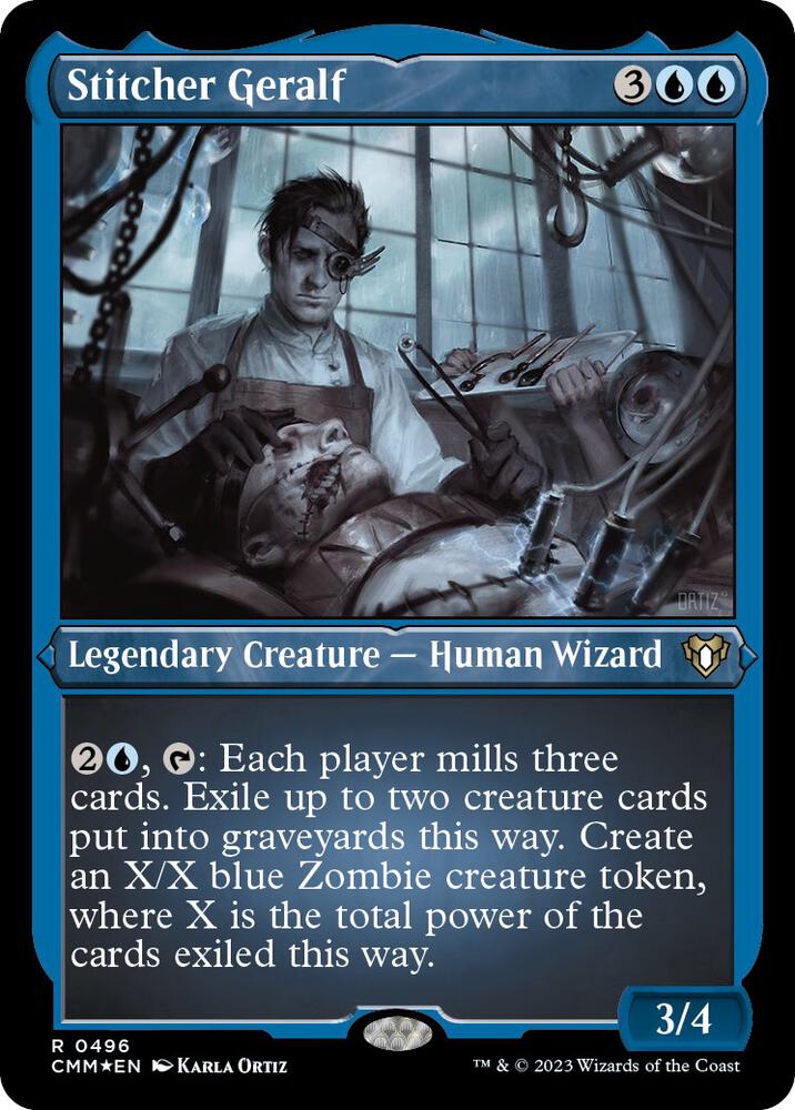 Stitcher Geralf (Foil Etched) (496) [Commander Masters]