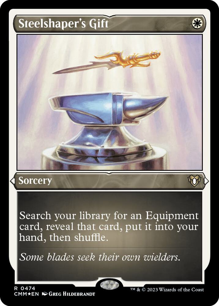 Steelshaper's Gift (Foil Etched) (474) [Commander Masters]