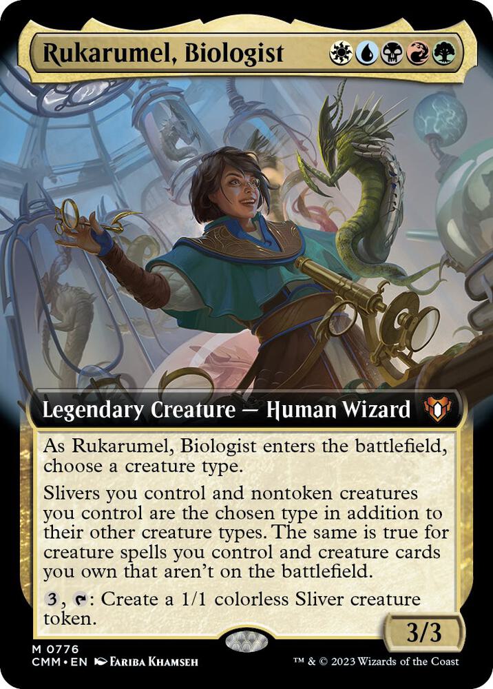 Rukarumel, Biologist (Extended Art) (776) [Commander Masters] [Extended Art]