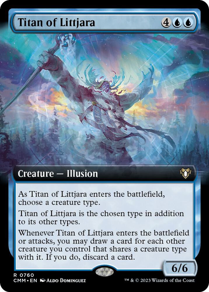 Titan of Littjara (Extended Art) (760) [Commander Masters] [Extended Art]