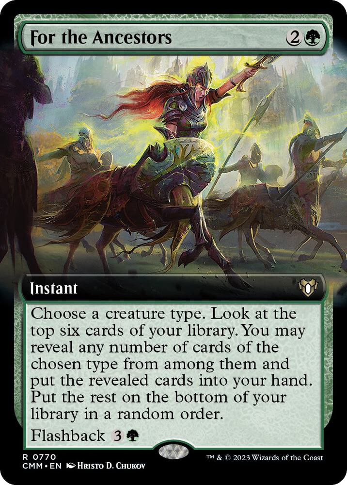 For the Ancestors (Extended Art) (770) [Commander Masters] [Extended Art]
