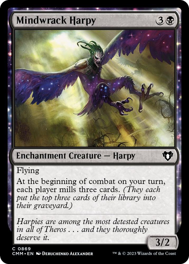 Mindwrack Harpy (869) [Commander Masters]