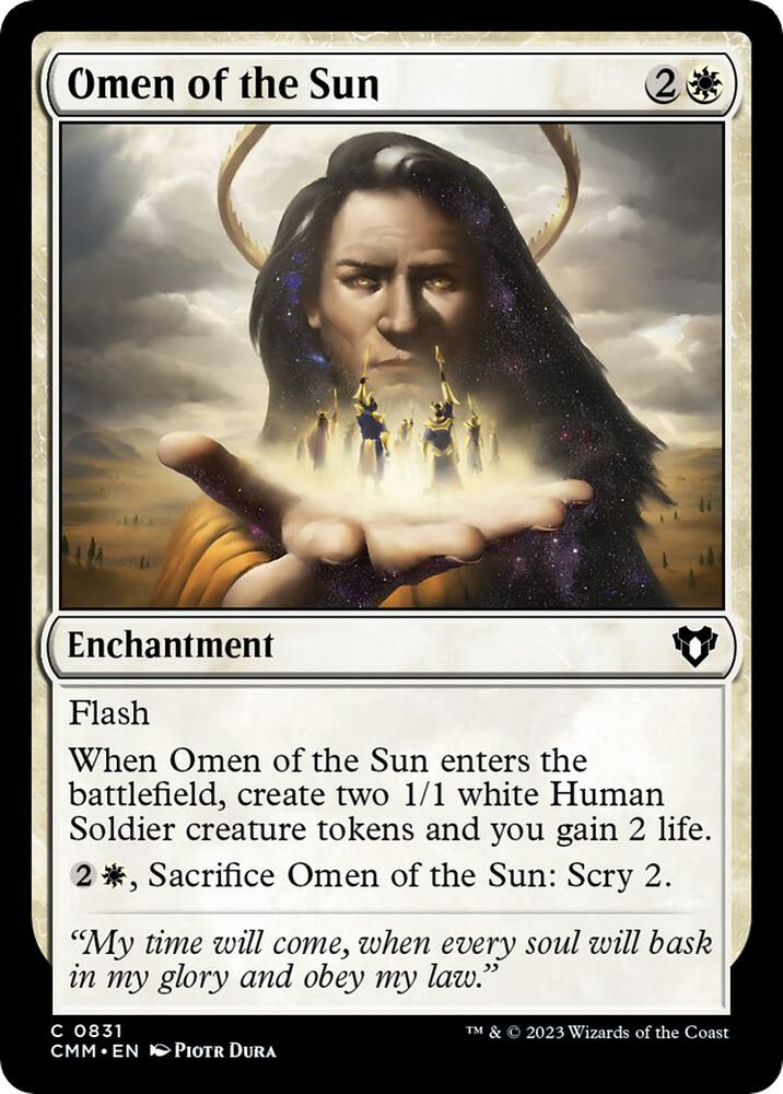 Omen of the Sun (831) [Commander Masters]