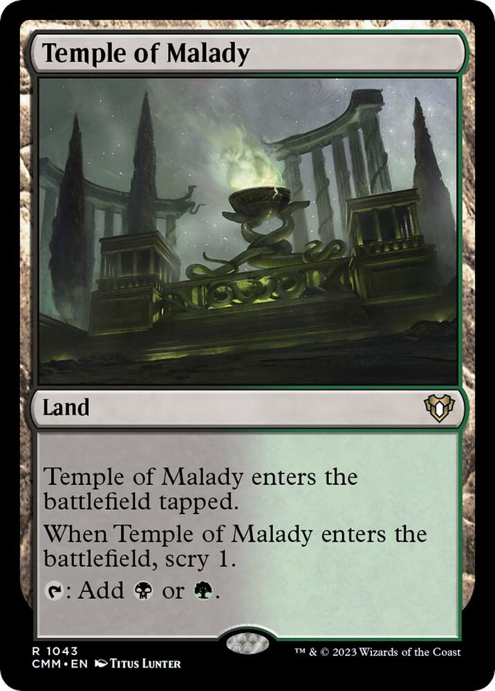 Temple of Malady (1043) [Commander Masters]