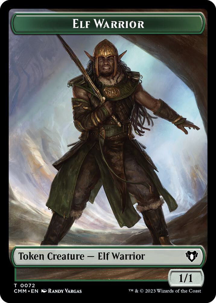 Elf Warrior // Cleric Double-Sided Token (72 // 62) [Commander Masters]