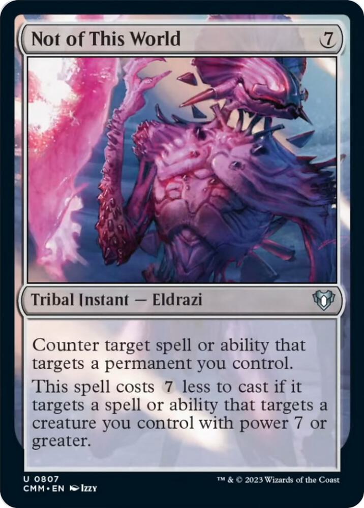 Not of This World (807) [Commander Masters]