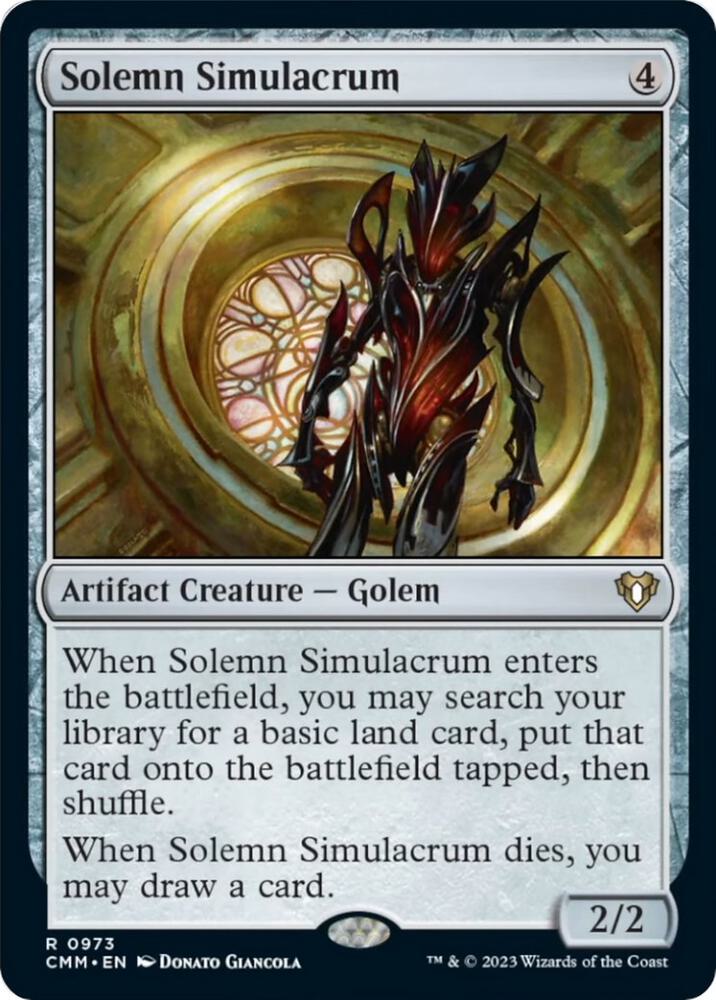 Solemn Simulacrum (973) [Commander Masters]