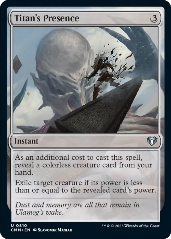 Titan's Presence (810) [Commander Masters]