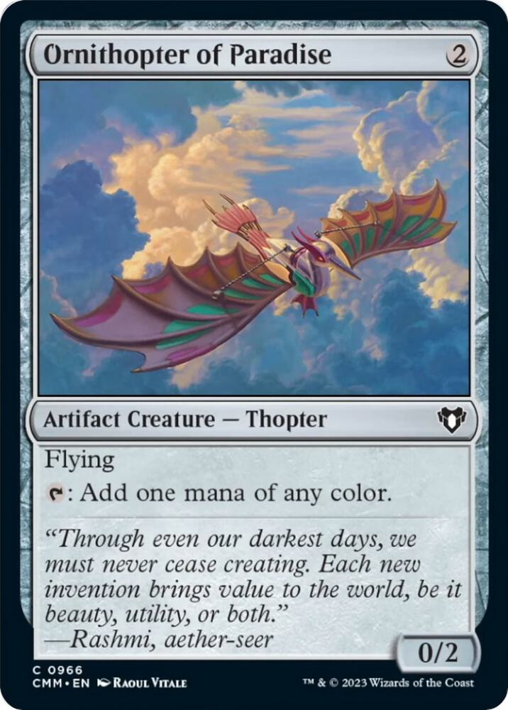 Ornithopter of Paradise (966) [Commander Masters]