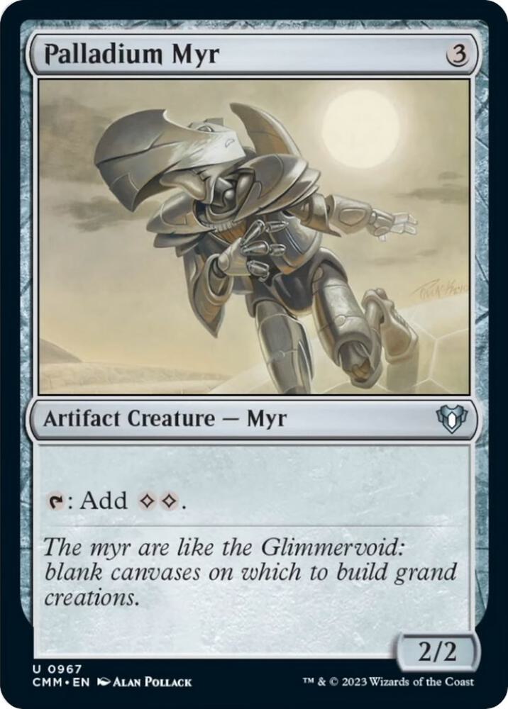 Palladium Myr (967) [Commander Masters]