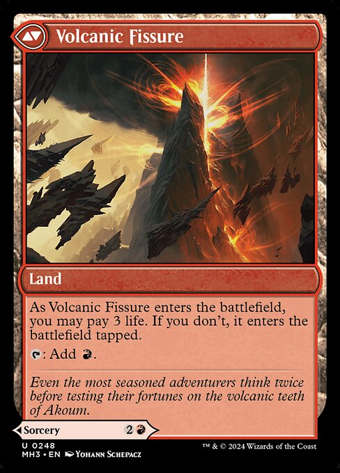 Sundering Eruption (248) [Modern Horizons 3] Reverse