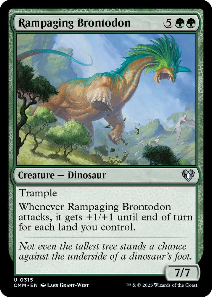 Rampaging Brontodon (315) [Commander Masters]