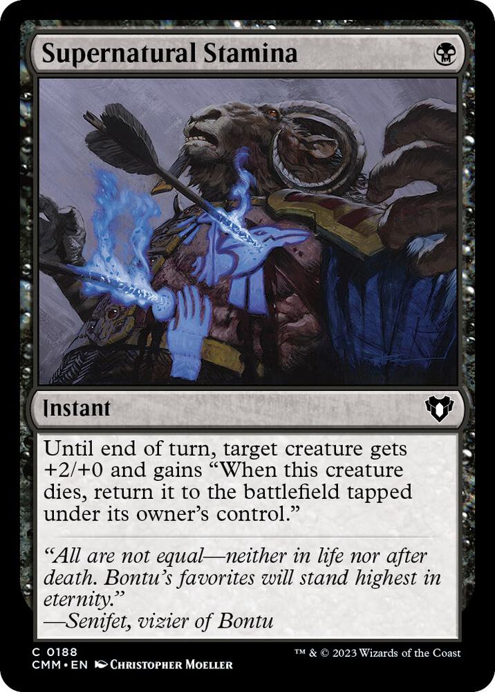 Supernatural Stamina (188) [Commander Masters]