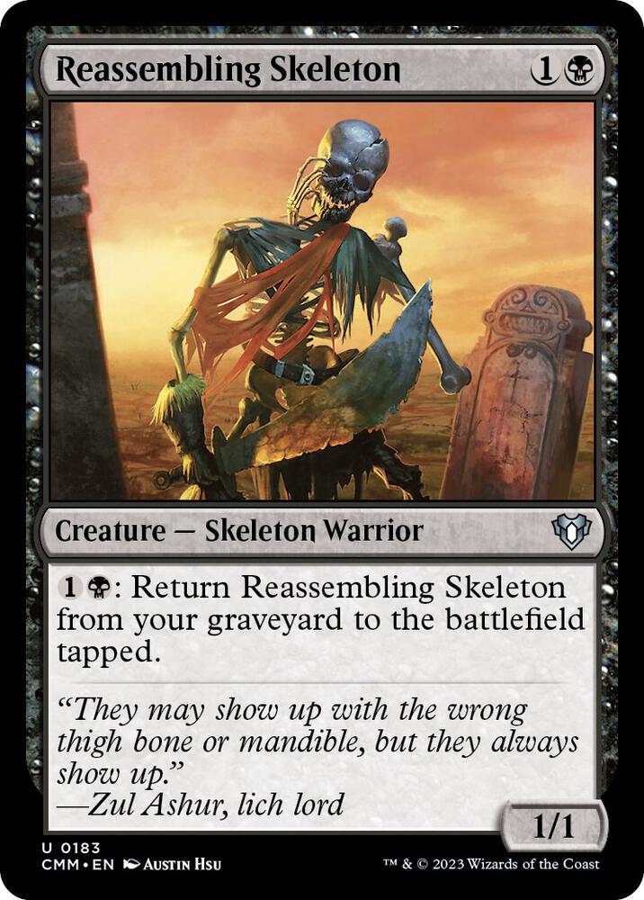 Reassembling Skeleton (183) [Commander Masters]