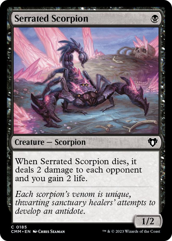 Serrated Scorpion (185) [Commander Masters]