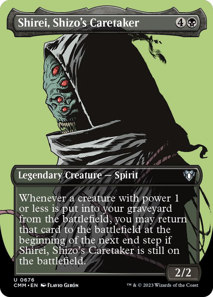 Shirei, Shizo's Caretaker (Borderless) (676) [Commander Masters] [Borderless]