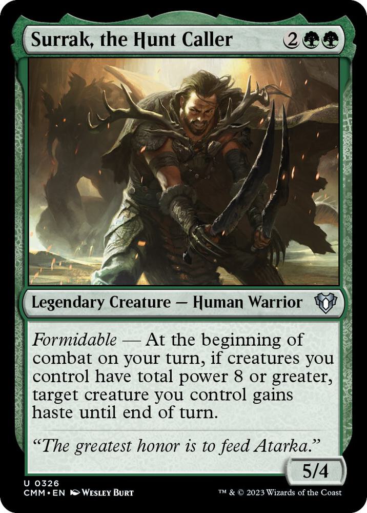 Surrak, the Hunt Caller (326) [Commander Masters]