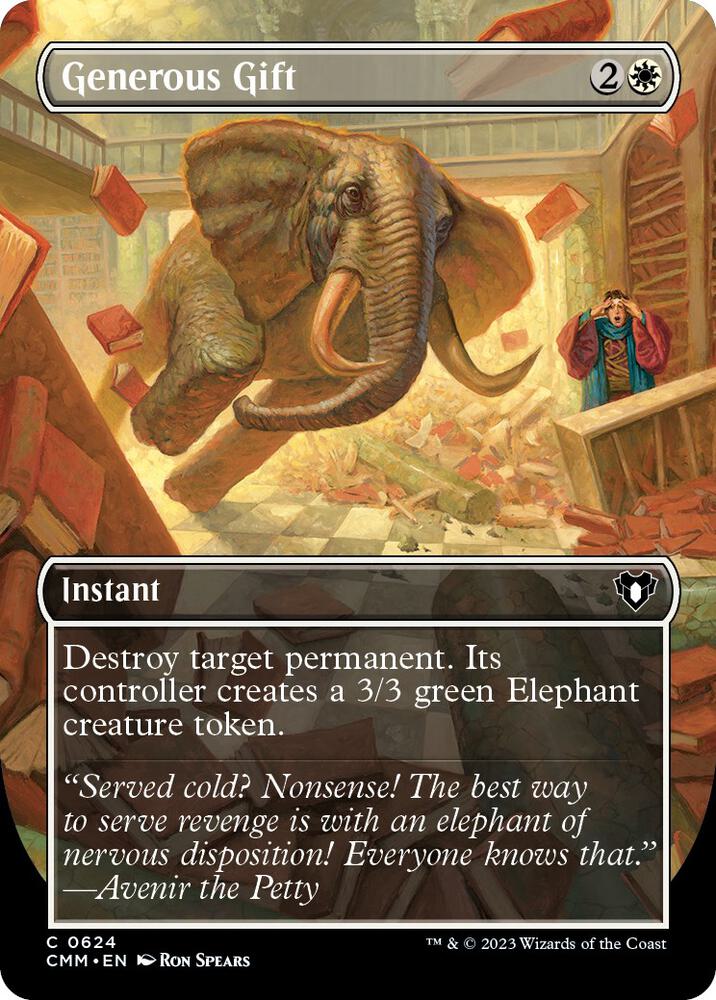 Generous Gift (Borderless) (624) [Commander Masters] [Borderless]