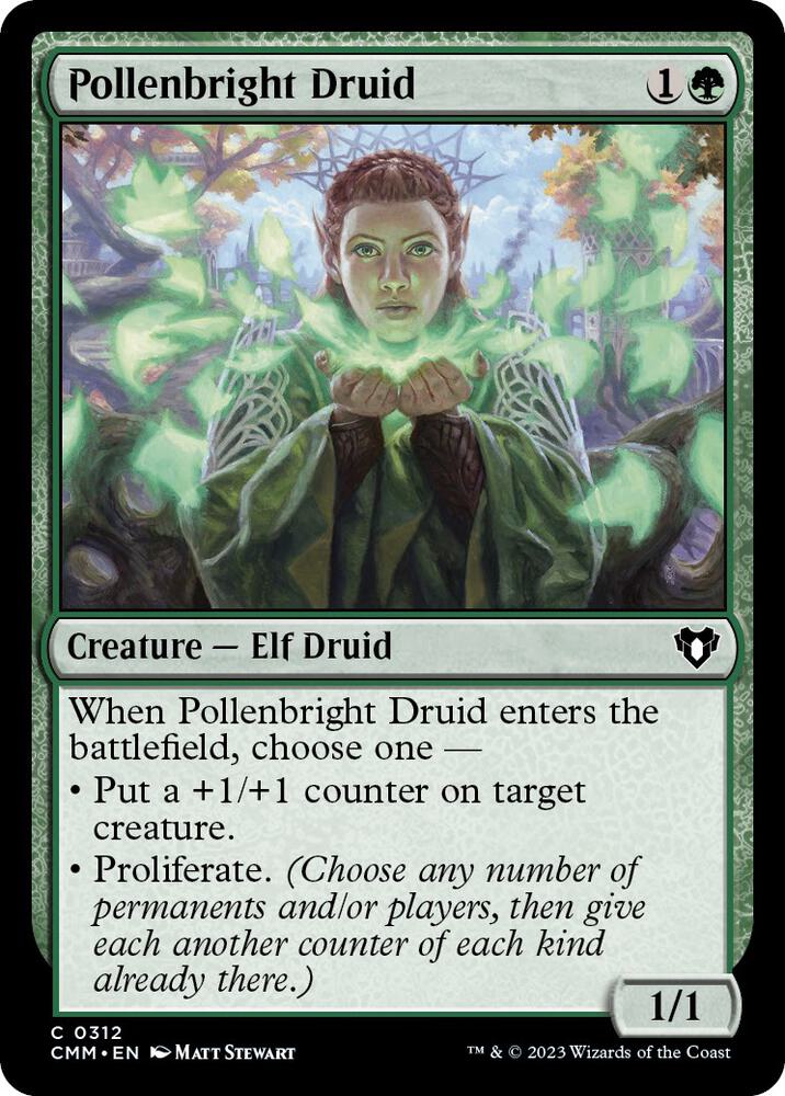 Pollenbright Druid (312) [Commander Masters]