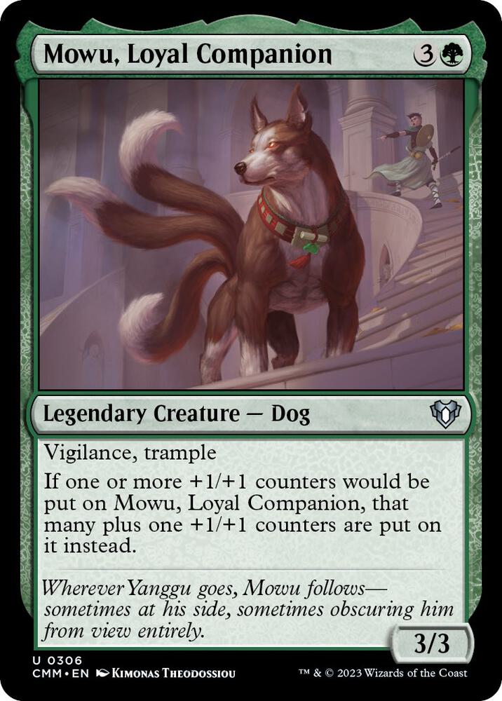 Mowu, Loyal Companion (306) [Commander Masters]