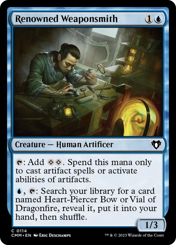 Renowned Weaponsmith (114) [Commander Masters]