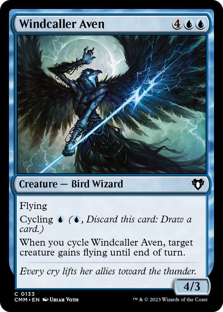 Windcaller Aven (133) [Commander Masters]