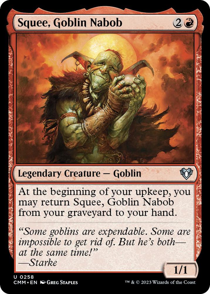 Squee, Goblin Nabob (258) [Commander Masters]