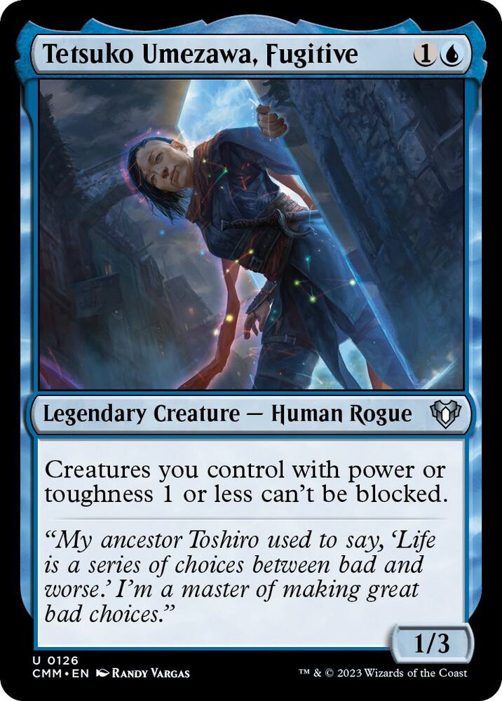 Tetsuko Umezawa, Fugitive (126) [Commander Masters]