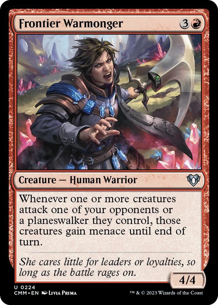 Frontier Warmonger (224) [Commander Masters]