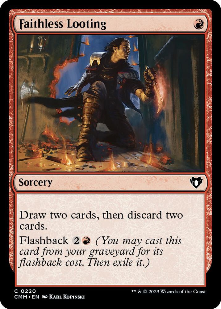 Faithless Looting (220) [Commander Masters]