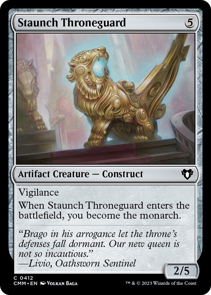 Staunch Throneguard (412) [Commander Masters]
