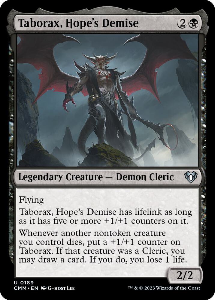 Taborax, Hope's Demise (189) [Commander Masters]