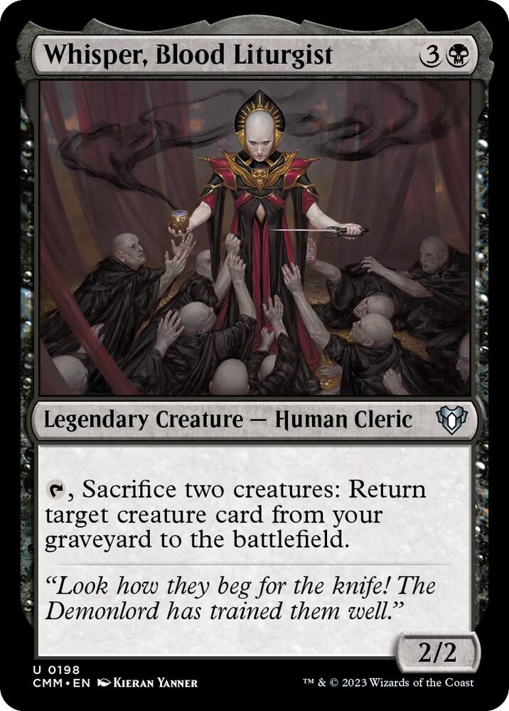 Whisper, Blood Liturgist (198) [Commander Masters]
