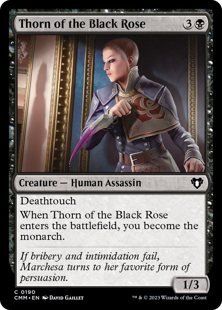 Thorn of the Black Rose (190) [Commander Masters]